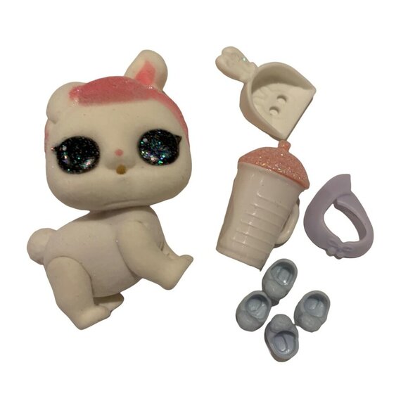 LOL Surprise Pets Series 3 Crystal Bunny Glitterati Club Rare Flocked Toy Gift - Picture 1 of 9